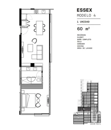Buy this 1 bed apartment on Privada Amsterdam in Arcos Vallarta, 44130 Guadalajara
