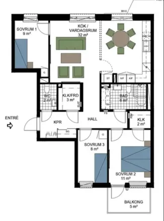 Rent this 4 bed apartment on Ålstastråket in 177 47 Järfälla kommun, Sweden