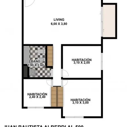 Buy this 3 bed apartment on Avenida Juan Bautista Alberdi 545 in Caballito, C1424 BYF Buenos Aires
