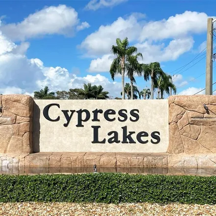 Rent this 2 bed apartment on 3527 Cypress Trail in Cypress Lakes, Palm Beach County