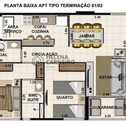 Buy this 2 bed apartment on Rua Cândido Lacerda 212 in Torreão, Recife - PE