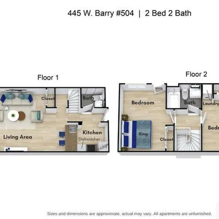Rent this 2 bed apartment on 445 W Barry Ave