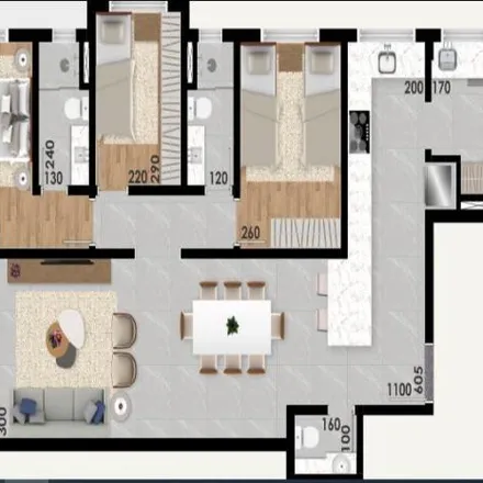 Buy this 3 bed apartment on Rua Professor Assis Gonçalves 897 in Água Verde, Curitiba - PR