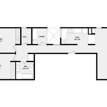 Buy this 2 bed apartment on Avenida 1 1079 in Partido de La Plata, B1900 FLP La Plata