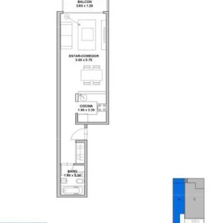 Rent this 1 bed apartment on Fray Justo Santa María de Oro 2349 in Palermo, C1425 FQI Buenos Aires