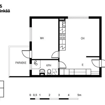 Rent this 2 bed apartment on Rauhanyhdistys in Paavolankatu 21, 05880 Hyvinkää