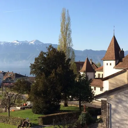 Rent this 4 bed apartment on Rue du Voisinand 18 in 1095 Lutry, Switzerland