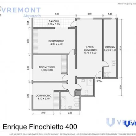 Buy this 3 bed apartment on Doctor Enrique Finochietto 406 in Barracas, C1143 AAH Buenos Aires