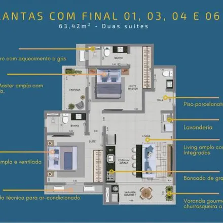 Buy this 2 bed apartment on Avenida Fioravante Pascholin in Jardim Casa Branca, Caraguatatuba - SP