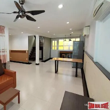 Rent this 3 bed townhouse on Soi Saen Suk in Khlong Toei District, Bangkok 10110