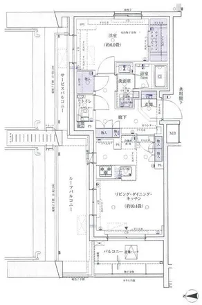 Rent this 1 bed apartment on unnamed road in Ikebukuro-honcho 3-chome, Toshima