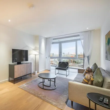 Rent this 3 bed apartment on Pearce House in 8 Circus Road West, Nine Elms