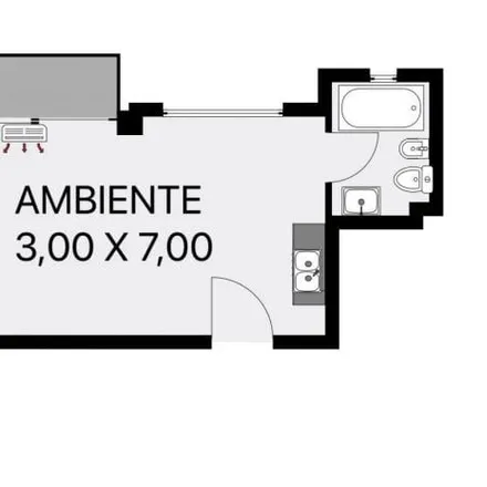 Buy this 1 bed apartment on Carlos Gardel 3020 in Balvanera, 1170 Buenos Aires