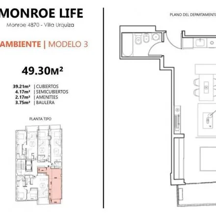 Buy this studio apartment on Salón Dorado in Monroe 4880, Villa Urquiza