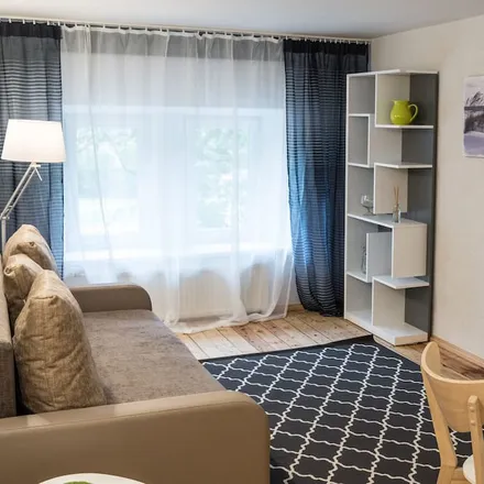 Rent this 1 bed apartment on National Library of Latvia in Mūkusalas iela 3, Riga