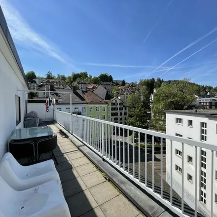 Rent this 4 bed apartment on Linsebühlstrasse 25 in 9000 St. Gallen, Switzerland