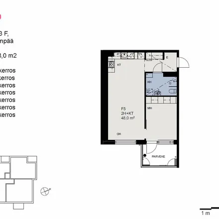 Rent this 2 bed apartment on Pajalantie 23f in 04410 Järvenpää, Finland