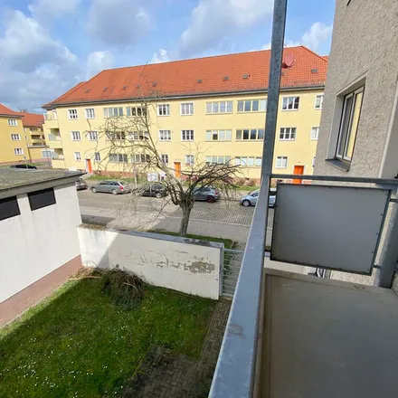 Rent this 2 bed apartment on Curiestraße 42a in 39124 Magdeburg, Germany