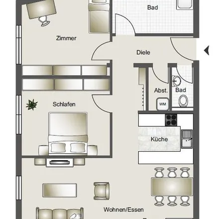 Rent this 3 bed apartment on BSK-FRD.069.1 in Eckenerstraße, 88045 Friedrichshafen
