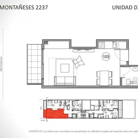 Buy this studio apartment on Carrefour Express in Montañeses 2267, Belgrano