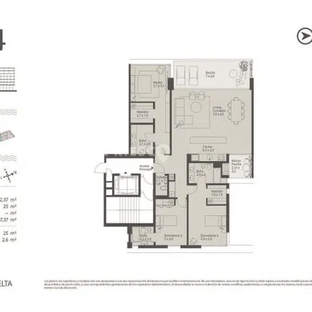 Buy this 3 bed apartment on unnamed road in Partido de Tigre, 1624 Nordelta