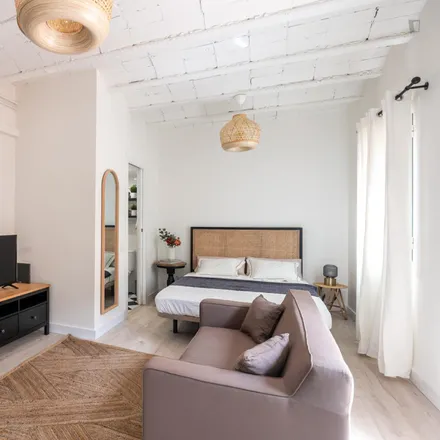 Rent this studio apartment on Carrer de la Sal in 08001 Barcelona, Spain