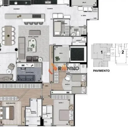 Buy this 3 bed apartment on Rua Alberto Folloni 515 in Juvevê, Curitiba - PR