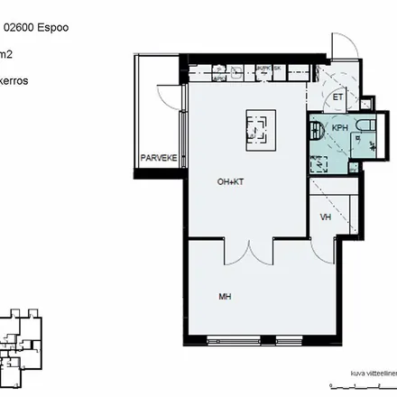 Rent this 2 bed apartment on Ajurinkatu in Lintuvaarantie, 02650 Espoo
