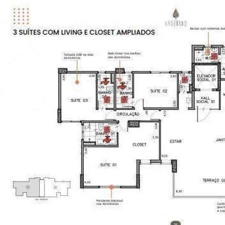 Buy this 4 bed apartment on Grazie Napoli in Rua das Aroeiras 317, Jardim