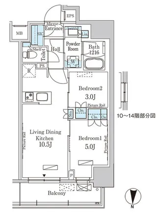 Image 2 - unnamed road, Kinshi, Sumida, 130-8580, Japan - Apartment for rent