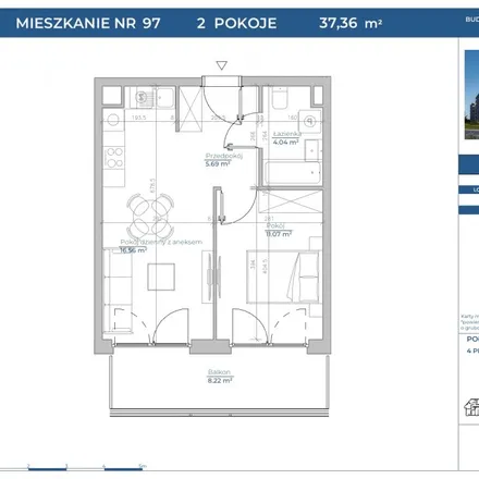 Buy this 2 bed apartment on Dąbska 14 in 31-571 Krakow, Poland