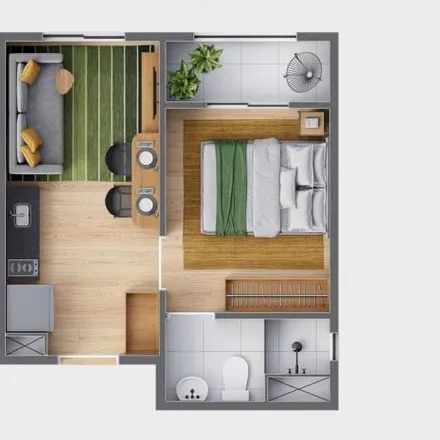 Buy this studio apartment on Praça Whitaker Penteado in Vila Guarani, São Paulo - SP