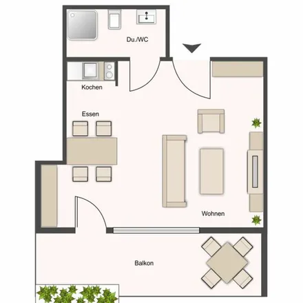 Rent this 1 bed apartment on Bleichestrasse 13 in 8570 Weinfelden, Switzerland