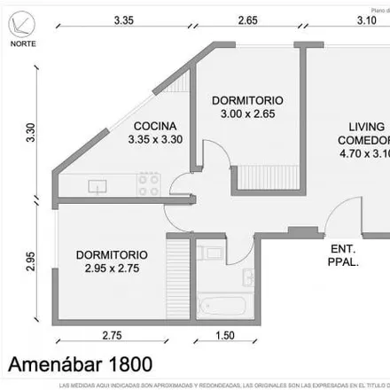 Buy this 2 bed apartment on Amenábar 1814 in Belgrano, C1428 CPD Buenos Aires