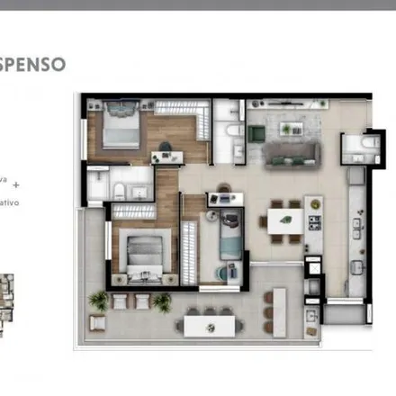 Buy this 3 bed apartment on Rua Bom Jesus 369 in Cabral, Curitiba - PR