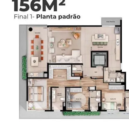Buy this 3 bed apartment on Direitoria Regional de Assistência e Desenvolvimento Social (DRADS) in Rua Doutor Guilherme da Silva 290, Cambuí