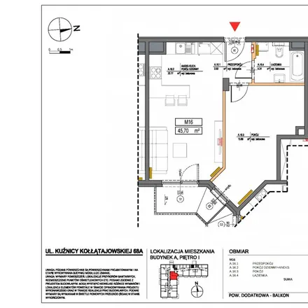 Buy this 2 bed apartment on Kuźnicy Kołłątajowskiej 17f in 31-220 Krakow, Poland