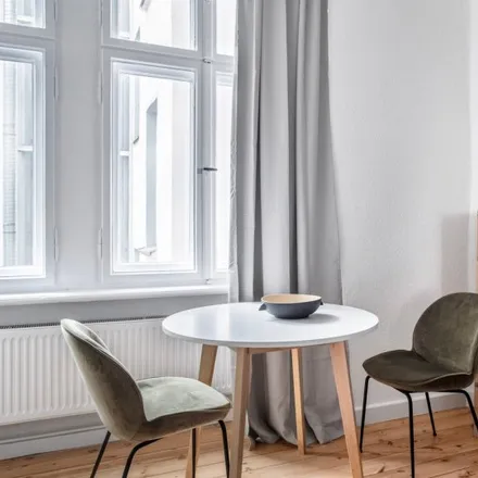 Rent this studio apartment on Boxi-Spielplatz in Krossener Straße, 10245 Berlin