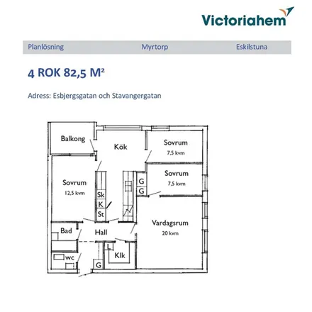 Rent this 4 bed apartment on Stavangergatan in 632 32 Eskilstuna, Sweden
