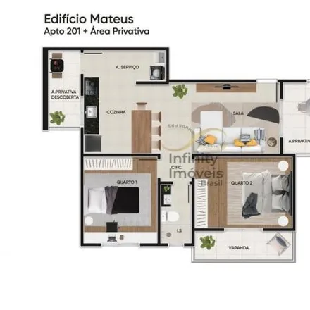 Buy this 3 bed apartment on Rua Jatobá in Ibirité - MG, 32400-000