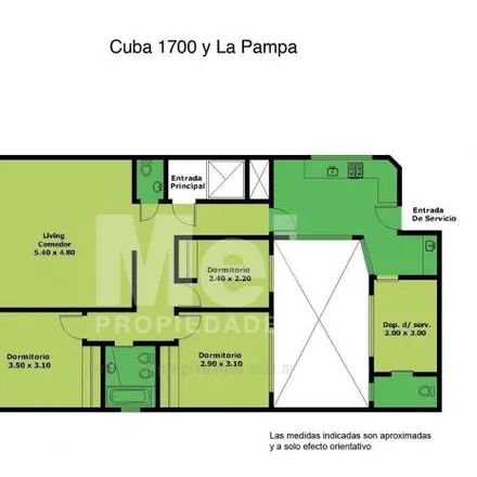 Buy this 3 bed apartment on Cuba 1755 in Belgrano, C1426 ABB Buenos Aires