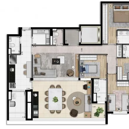 Buy this 4 bed apartment on Edifício Tucuna 250 in Rua Tucuna 250, Perdizes