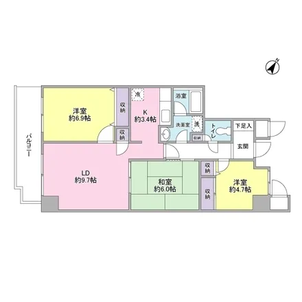 Image 2 - unnamed road, Nakakasai 4-chome, Edogawa, 134-0083, Japan - Apartment for rent