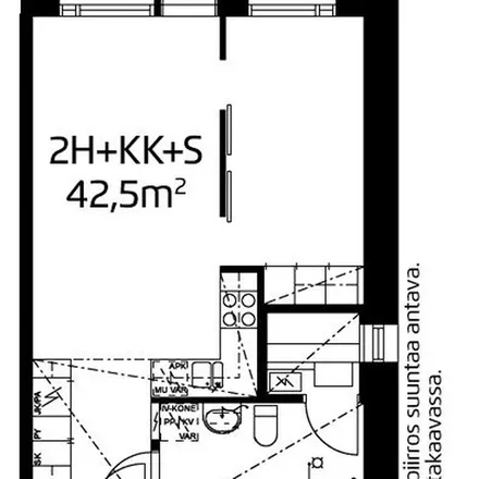 Rent this 2 bed apartment on Rautatienkatu 74 in 90120 Oulu, Finland