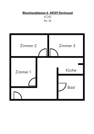 Image 6 - Rheinlanddamm 6, 44139 Dortmund, Germany - Apartment for rent