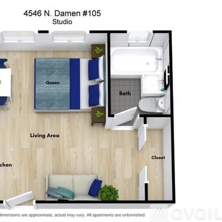 Rent this studio apartment on 4546 N Damen Ave