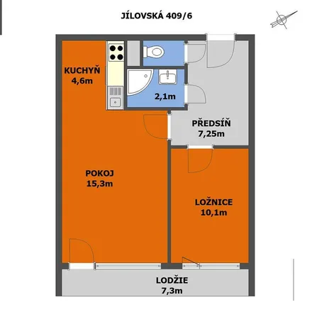 Rent this 1 bed apartment on Jílovská 424/31 in 142 00 Prague, Czechia