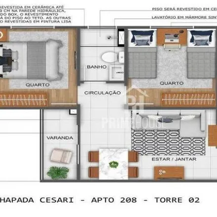 Buy this 2 bed apartment on Avenida Egito in Santa Rosa, Cuiabá - MT