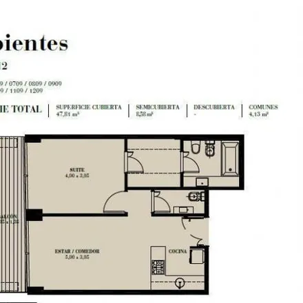 Buy this 1 bed apartment on Guido 1890 in Recoleta, C1119 AAA Buenos Aires