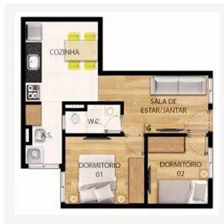 Buy this 2 bed apartment on Rua Doutor Nelson da Veiga in Vila Mazzei, São Paulo - SP